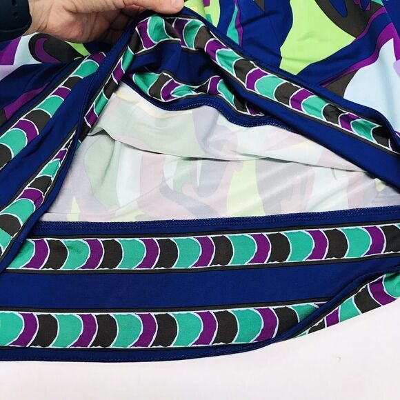 BCBG Maxazria Halter Knit Dress Size XS Multicolored Mini Stretch Open Back - Picture 14 of 16